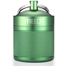 Keychain Pill Holder, Box, Aluminum, Waterproof Container, Pill Organizer for