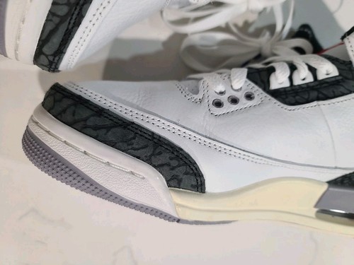 Size 6.5Y / 8W Nike Air Jordan 3 Retro GS Summit White Cement Grey DM0967-106 - Picture 12 of 16