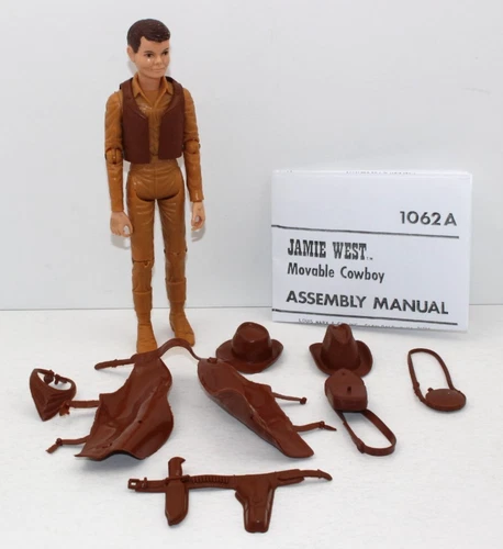 Marx Johnny West Series #1062A Jamie West Boy Action Figure w/ Accessories #141