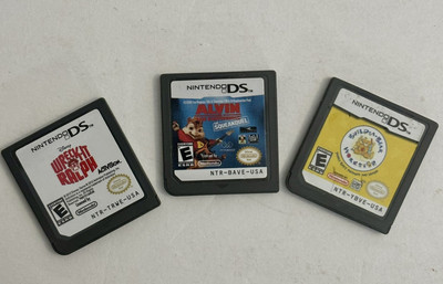 nintendo ds games lot Wreck It Ralph, Alvin And The Chipmunks, Build A Bear