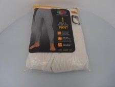 Fruit of the Loom Thermal Pants Men's Size L/G Natural Underwear 1 Pack New