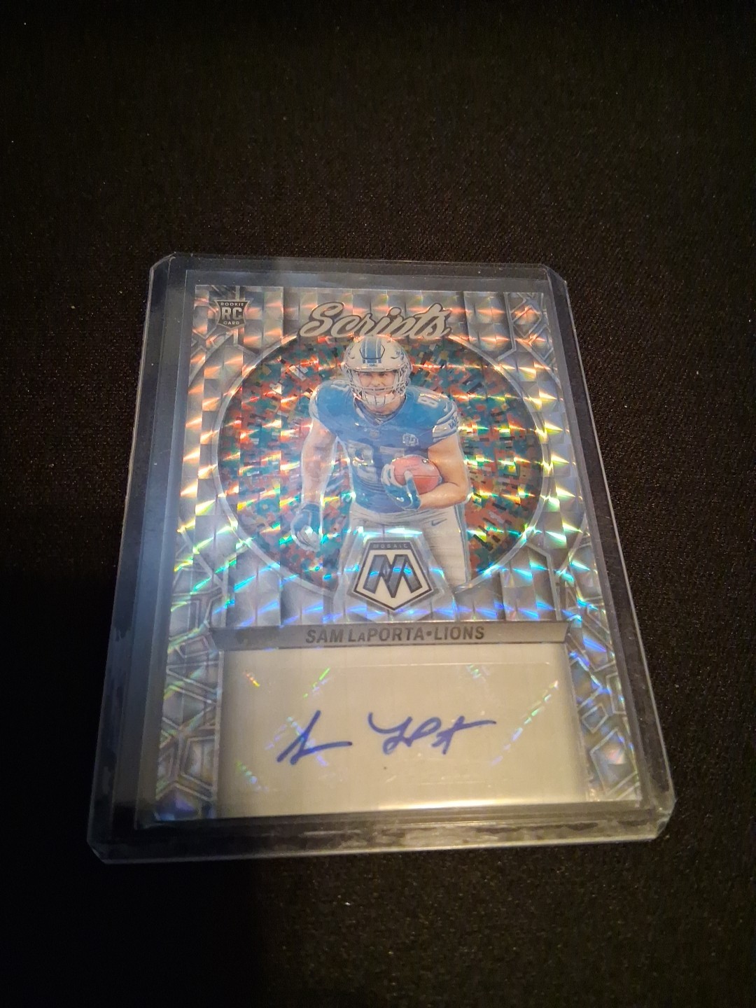 Sam LaPorta Panini Mosaic Rookie Scripts #RSSL Base