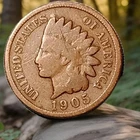 1905 Indian Head Cent Actual Coin Shown - 3