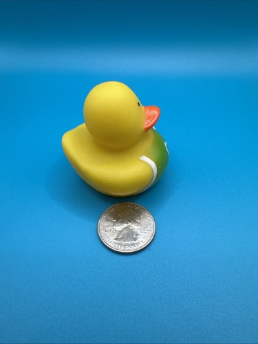 Basketball Player Rubber Duck GreenJersey #01 Water Toy Decor Collect 2" - Picture 4 of 4