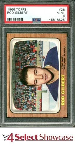 1966 TOPPS #26 ROD GILBERT RANGERS HOF POP 5 PSA 9 SET BREAK