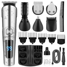 Cordless Electric Body Beard Trimmer Men 16in1 Professional Barber Hair Clippers