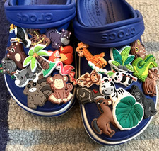 Jungle Animal SHOE CHARMS 27 Pcs Croc