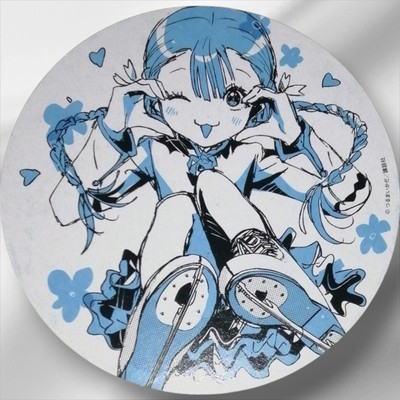 Medalist Shikamoto Suzu Round Paper Coaster Cute Character Design