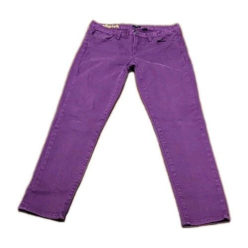 J. Crew Damen Zahnstocher Stretch Skinny Ankle Jeans Lila Größe 28 - Bild 3 von 11
