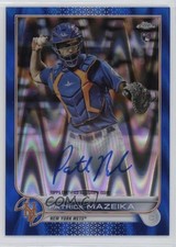 2022 Topps Chrome Rookie Blue RayWave Refractor /150 Patrick Mazeika Auto 18yu