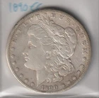 RARE 1890-CC Morgan Silver Dollar Carson City Mint Fine+/ Very Fine