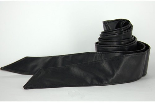 Cintura donna moda larga ecopelle cinch corsetto cintura avvolgente LL004 - Foto 5 di 8