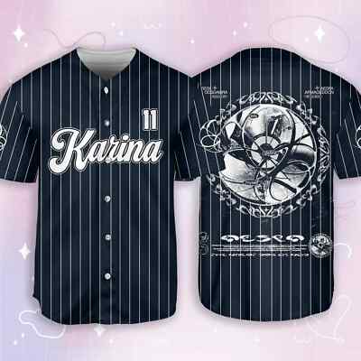 AESPA KARINA Baseball Jersey MY Merch Shirt Kpop Concert
