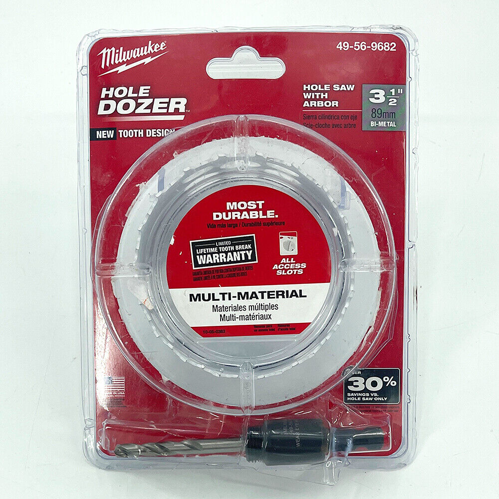 1-3/4 in. Hole Dozer Bi-Metal Hole Saw with 3/8 in. Arbor & Pilot Bit 1-3/4 in. Hole Dozer Bi-Metal Hole Saw with 3/8 in. Arbor & Pilot Bit
