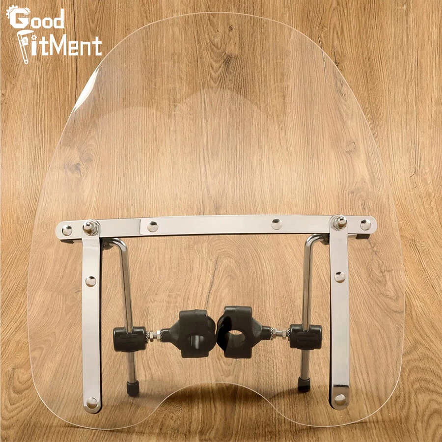 Parabrisas transparente grande para Harley Davidson FXSTC Softail 18" x 16" EE. UU. Foto 2 de 4