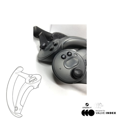 VIVE LENS MOD GRIPS FOR VALVE INDEX KNUCKLES CONTROLLER - THUMBGRIPS COVER 1 SET - Picture 2 of 2