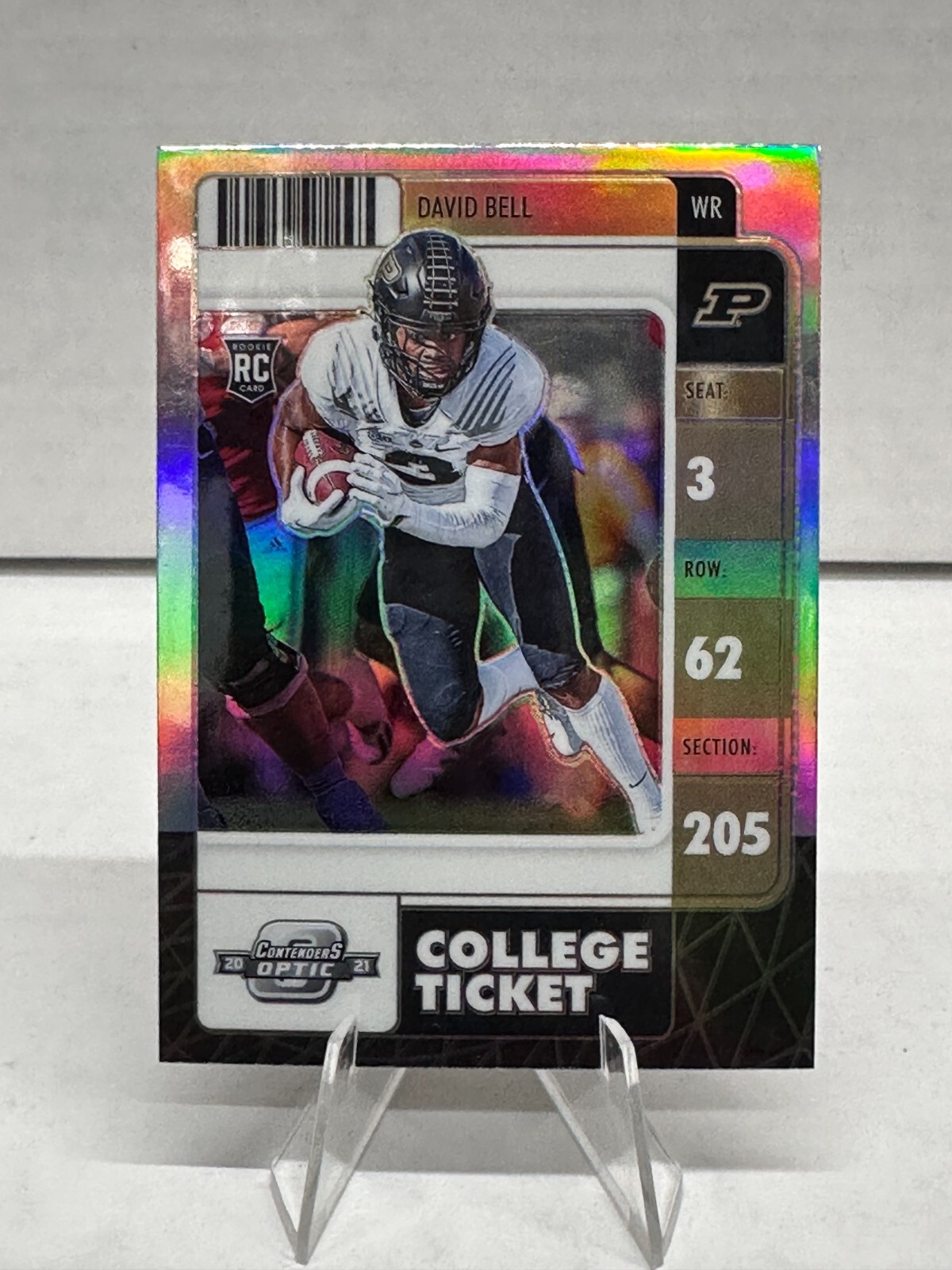 2022 Panini Chronicles Draft Picks Contenders Optic Silver Prizm #30 David Bell