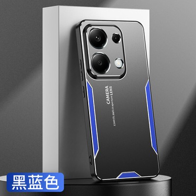 For Xiaomi Redmi Note 13/13 PRO, Stoßfeste Hybrid Metall Aluminium Abdeckung Fal