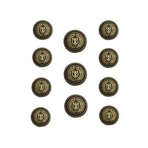 1set Shield Metal Buttons Set for Suit Blazer Jacket Sport Coat DIY Craft Fabric - Picture 8 of 14