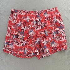 Columbia PFG Board Shorts Mens XL Red White Blue Floral Swim Trunks Mesh
