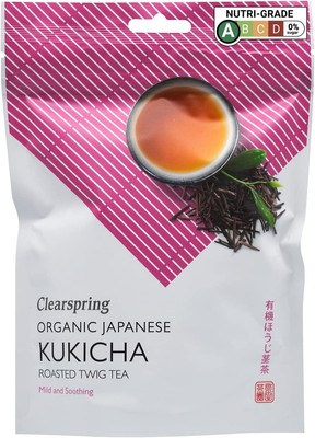 Clearspring Bio japanisch gerösteter Zweig Tee Kukicha lose 90g-3 Pack