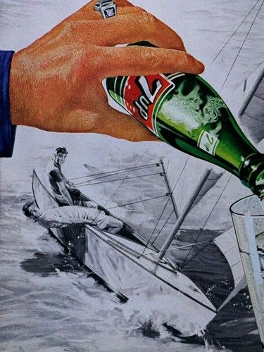 7 Up Sailing Vintage 1963 The Man's Mixer anuncio impreso original 8,5 x 11" - Imagen 2 de 7