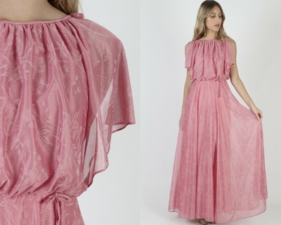 pink grecian bridesmaid dresses