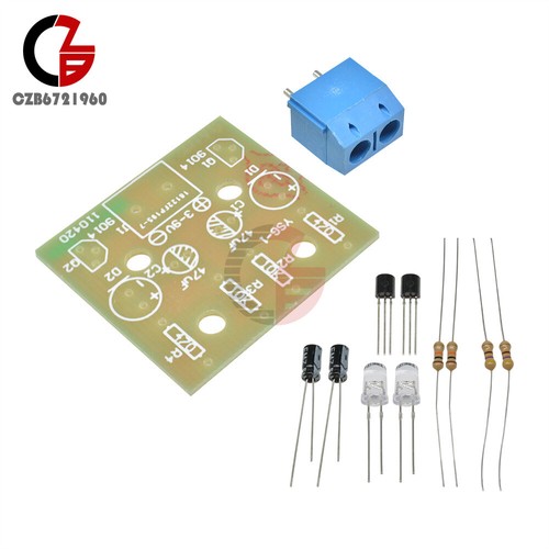 Kit hágalo usted mismo de circuito de flash simple LED 3-14V de luz de flash simple de 5 mm - Imagen 2 de 7