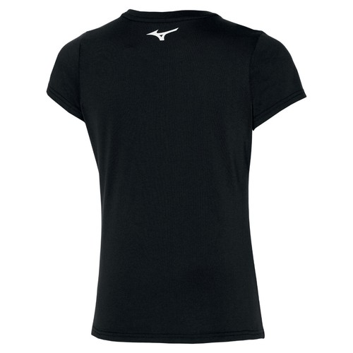 Mizuno Womens RB Logo Gym T-Shirt - Black / White // RRP £25 - Picture 2 of 2