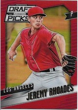 2013 PRIZM DRAFT RED #35 JEREMY RHOADES RC 99/100 ANGELS FREE SHIPPING