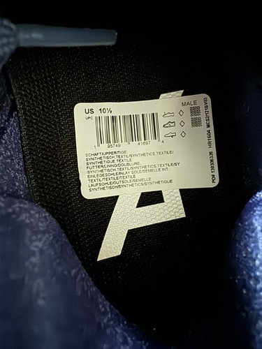 adidas Mens 10.5 ADIZERO Low Top Football Cleats Team Navy Blue/White HR1604 NEW - Picture 2 of 8