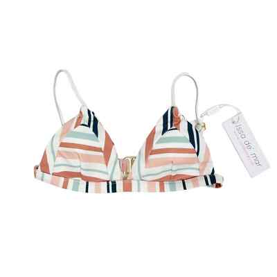 Issa De Mar Leialoha Riviera Multi Stripe Bikini Top S
