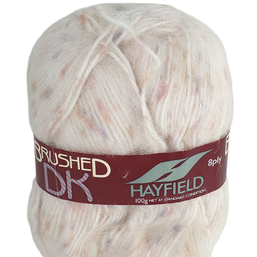 Vtg? New HAYFIELD BRUSHED DK 8 Ply Knitting Yarn Wool Acrylic 100g Ball Cream UK - Picture 2 of 6