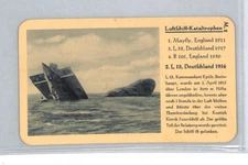 GERMANY ZEPPELIN Advert Card *AIRSHIP L-15 CRASH* Hausser {samwells-covers}LZ332