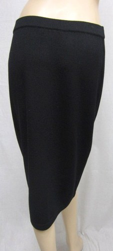 St John Knit BASICS NWOT Black Pencil Skirt SIZE 8 Length 24" - Picture 3 of 4