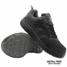 Image of WOMENS ULTRA LIGHTWEIGHT WORK STEEL TOE CAP SAFETY SHOE LADIES TRAINER BOOTS SZ