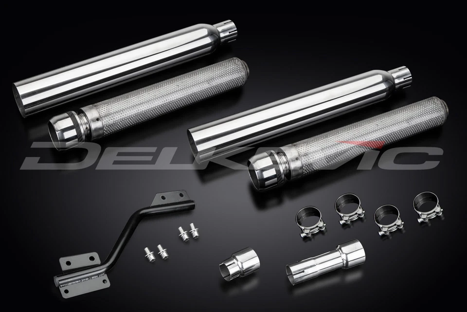 Silenciadores de escape punta nariz de toro acero inoxidable 21" Honda VT1100 Shadow Sabre 2000-2007 Foto 3 de 4