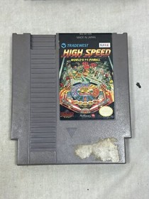 High Speed Pinball (Nintendo NES 1991) No Manual - Box, & Game - Tested