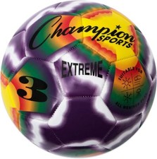 Champion Sports Extreme Soft Touch Butyl Bladder Soccer Ball, Size 3, Tie Dye