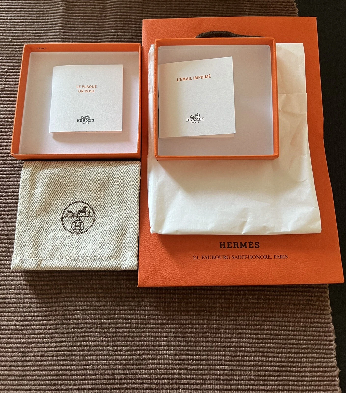 Bracciale donna Hermès Bouquets Selliers nuovo senza etichette oro e smalto