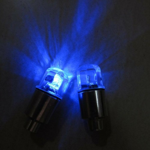 Car Wheel Tire Tyre Air Valve Stem Caps Blue LED Light Cap Cover Car Accessories - Picture 14 of 14