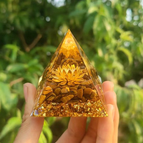 Kristallkugel Pyramide Kristallkies Tropfharz Wohndekoration Pyramide NEU - Bild 24 von 24