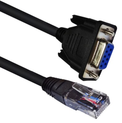 Consoles Cable 9pin DB9Female Serial RS232Port to RJ45Male Ethernet ConsoleCable