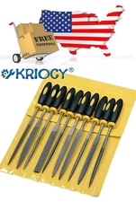 5pcs Precision Steel File Set Round Flat Square Triangular Rasp Tools