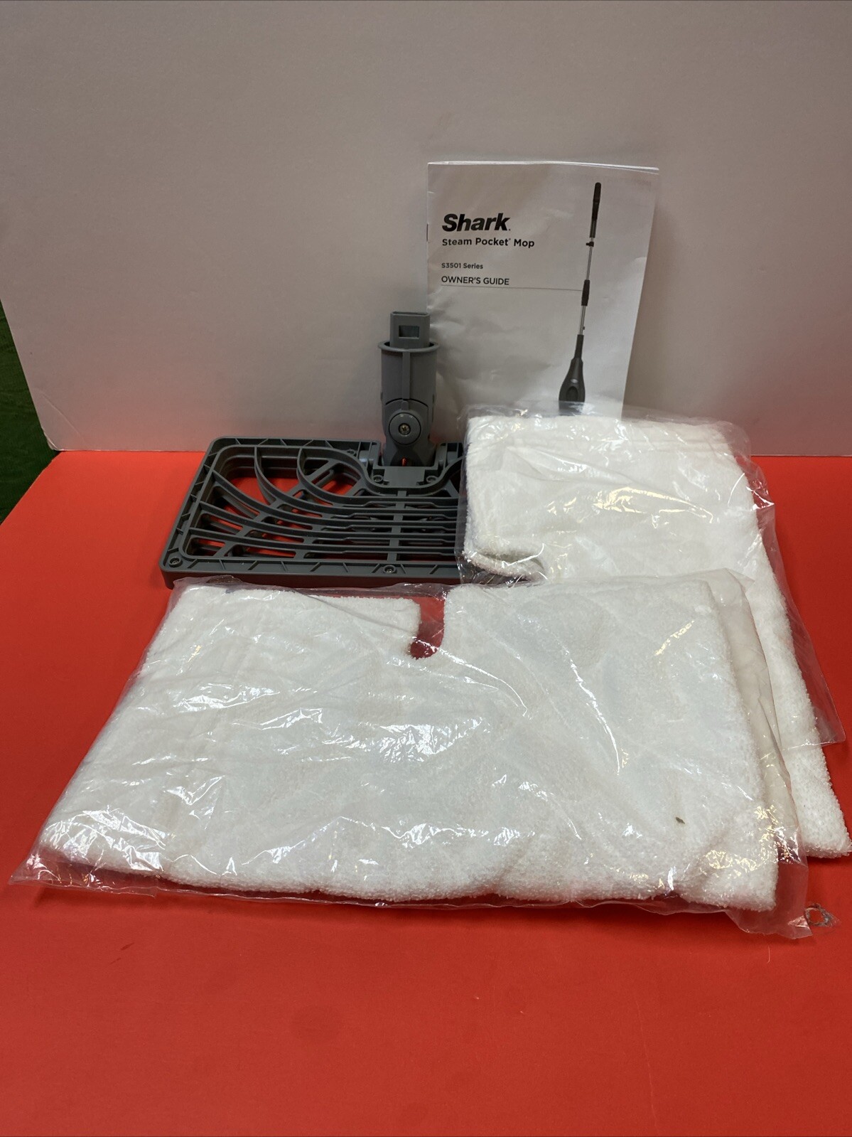 Shark S3501 Steam Mop 16-Inch Replacement Head with 2 Pads-image