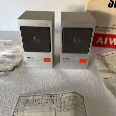 Aiwa Acoustic Suspension Speaker System One For Walkman SC-A1