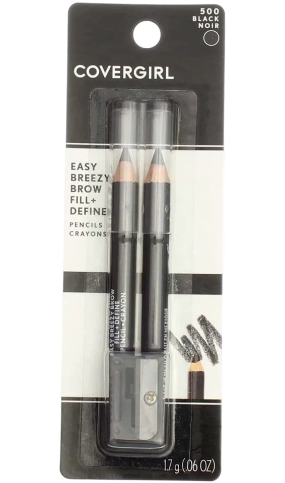 Set of 9 CoverGirl Easy Breezy Brow Fill + Define Pencil Crayons with Sharpeners - Image 3 of 4