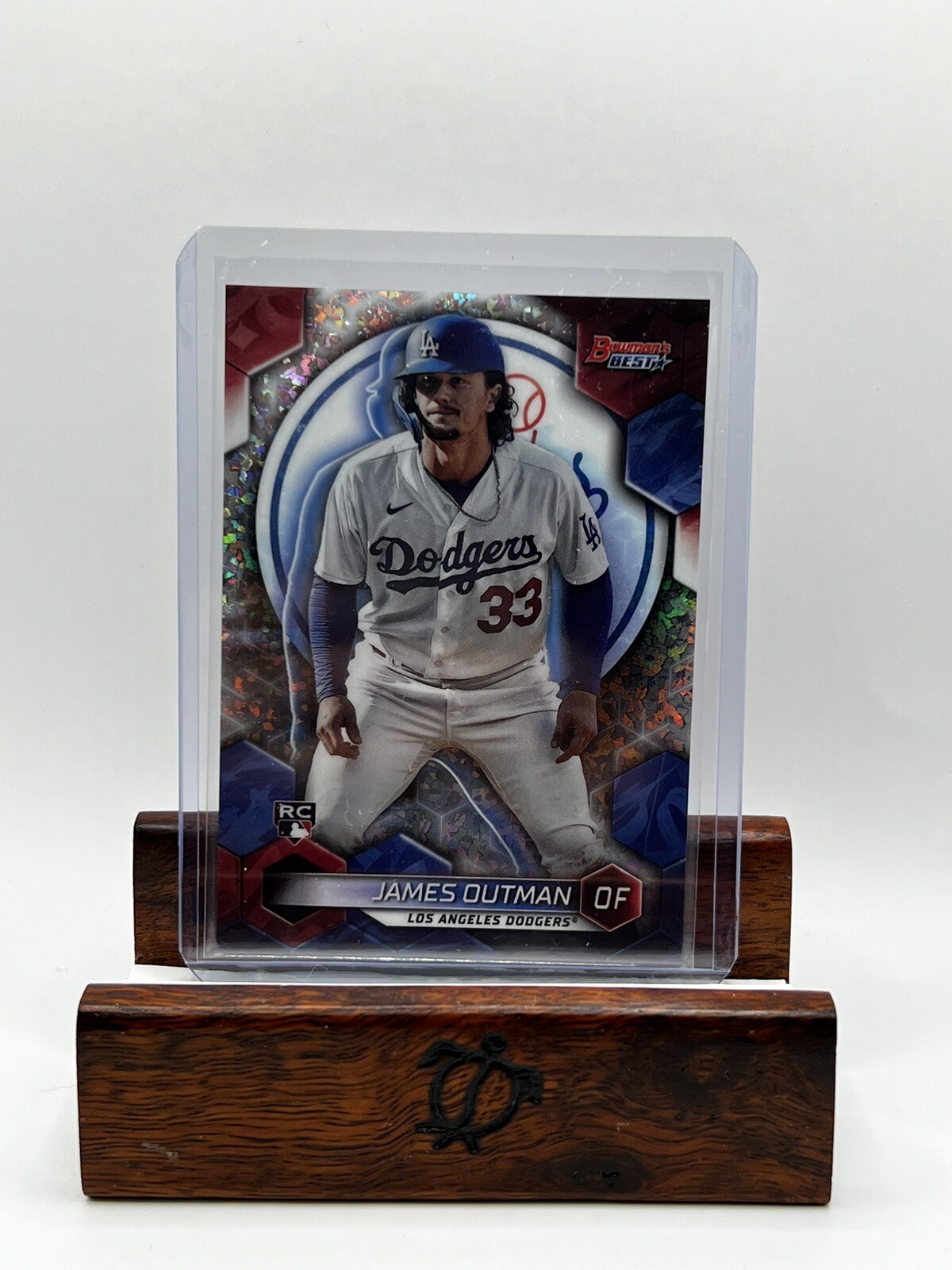 2023 Bowman's Best JAMES OUTMAN Mini Diamond Refractor #271/299 RC Rookie