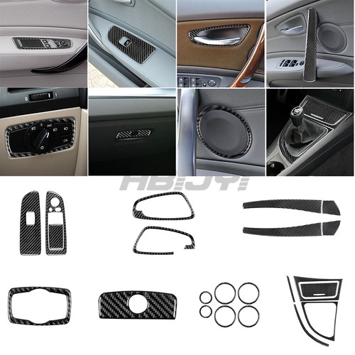 22Pcs Carbon Fiber Full Interior Kit Cover Trim For BMW 1 Series E82 E88 08-13 - Picture 1 of 12
