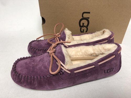 UGG Australia DAKOTA Mystic Purple SHEEPSKIN MOCCASIN SLIPPERS 5612 Women's - 第 6/12 張圖片